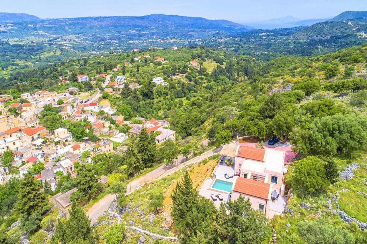 Villa Vardis Heated Pool Vryses Exterior foto