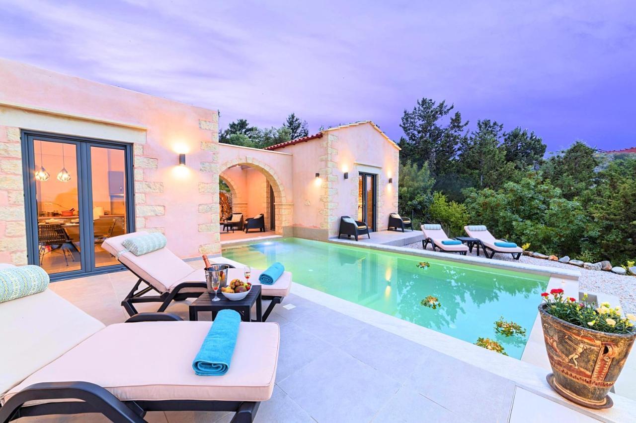Villa Vardis Heated Pool Vryses Exterior foto